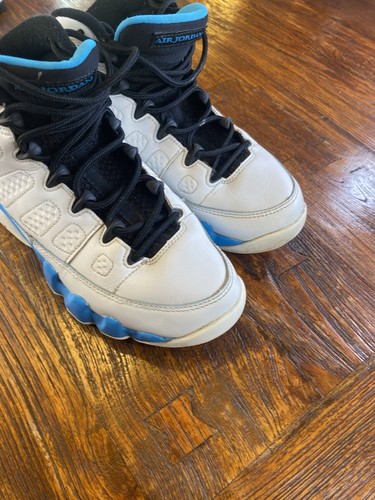 AIR JORDAN 9 RETRO (GS) "AZUL POLVO" TALLA 2023. 5Y FV0143-101 DS. Blanco - Imagen 2 de 11
