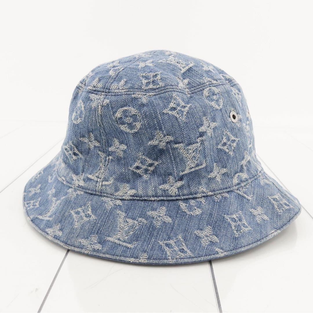 Louis Vuitton モノグラム帽子 M77436 バケットハット Louis Vuitton Bonnet Monogram Essential Denim LV Bucket Hat
