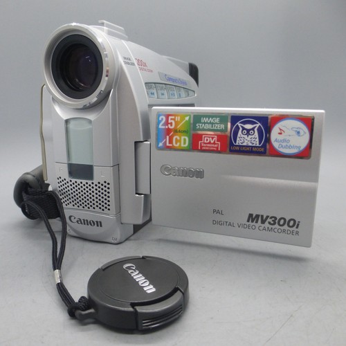 Canon MV300i Handheld MiniDV Camcorder Silver Tested - Picture 2 of 8