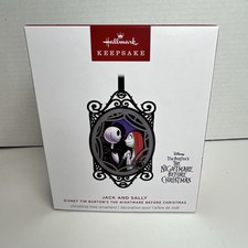 Hallmark Jack & Sally Tim Burton‘s The Nightmare Before Christmas Ornament    T1