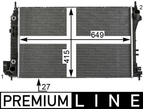 RADIATOR ENGINE COOLING CR 26 000P FOR SAAB 9-3X CADILLAC BLS/Wagon B207M 2.0L - Picture 2 of 8