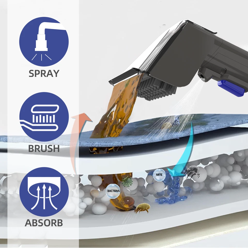 Akitas X7 450W Spot Cleaner Carpet Washer Removes Stain and Spill with Solution - image 2 of 4