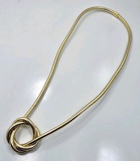 Schöne Vintage 14k Gelbgold Mesh Unquiue Statement Damen Halskette 13 2g