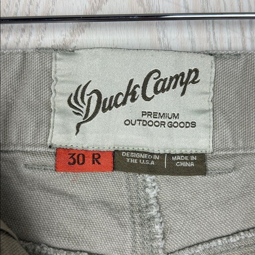 Pantalones de Caza Duck Camp M's Cepillo Tela Cordura Pierna Recta Caqui, 30R - Imagen 8 de 10