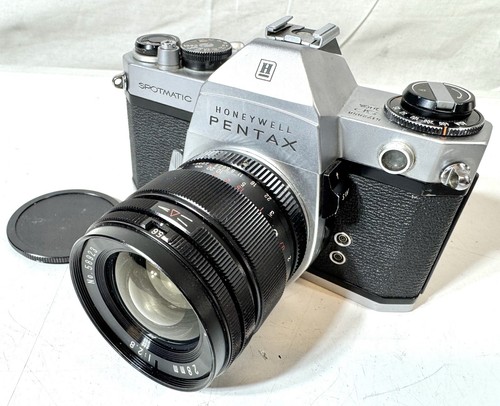 Cámara fotográfica Pentax Spotmatic SP IIa (hot shoe), lente M42 Vivitar 28 mm 2,8 funciona - Imagen 2 de 12