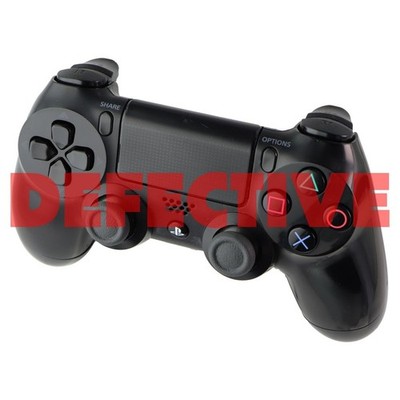 DEFECTIVE Sony DualShock 4 Wireless Controller for PlayStation 4 - Jet Blac