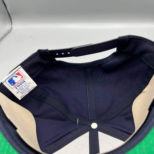 Vintage Minnesota Twins Mütze Herren marineblau rot Zwillinge Enterprise Druckknopflasche Kappe neu - Bild 5 von 8