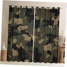 Camo Darkening Dreapes Camouflage Curtains 42"W x 84"L Pack of 2 Multi 03
