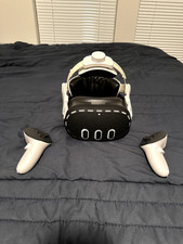 Meta Quest 3 128GB VR Headset w/ Controllers, Adjustable Strap, Shell Guard NICE