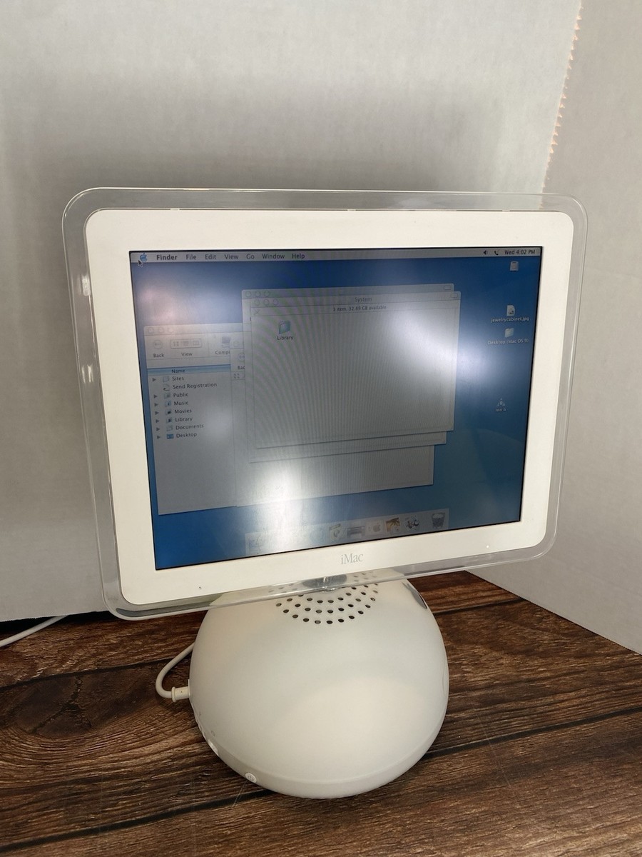 Vtg Apple iMac OS X M6498 15” Desktop Computer 256 Mb|700mhz