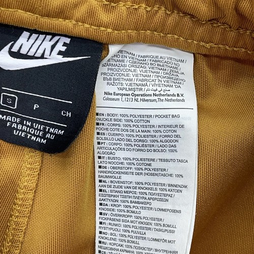 Nike Pants Mens Small Sportswear Tribute Track Gold White Stripe AR2246-727 - Picture 8 of 16