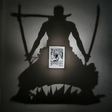 Anime One Piece Zoro LED Atmosphere Lamp USB Touch Wall Light Night Decor Gift3D