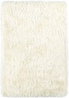 2x8 Dalyn Ivory Solid Fluffy Shag Monochrome Runner IA100 - Aprx 2' 3" x 7' 6"