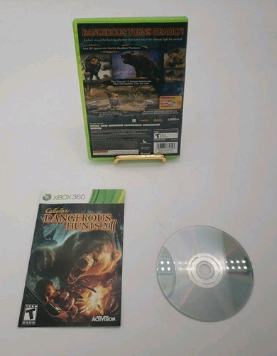 Cabela's Top Shot Elite Rifle by Activision with Dangerous Hunts 2011 Xbox Game - Picture 7 of 8