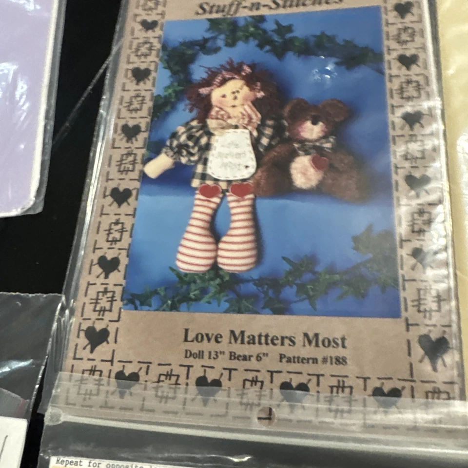 Vintage Craft Patterns From The 90’s Set Of 8 - Image 4 of 4