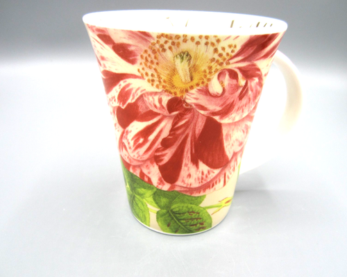 Churchill Cremeweiß Rosa Grün Blumen Fine Bone China Tee Kaffee Becher 14 Unzen (530)