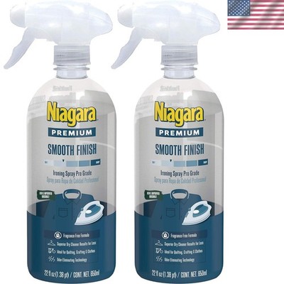 Sustainable 2 Pack of 22 Oz Non-Aerosol Spray Starch - Eco-Conscious Ironing Aid