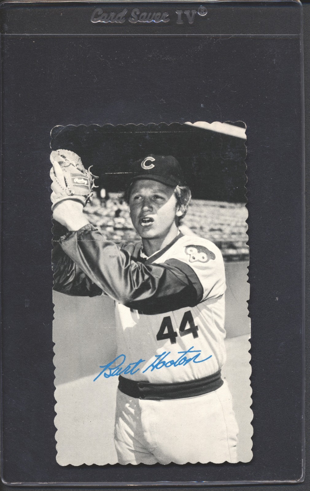 1974 Topps Deckle Edge Baseball Burt Hooton WHITE BACK #18 NM-MT CHICAGO CUBS