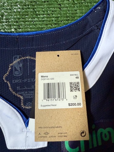Authentic Luka Doncic Dallas Mavericks Finals Statement Edition Nike Jersey 48/L - Picture 10 of 17