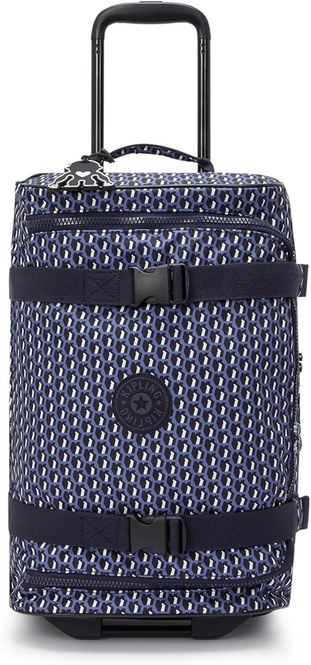 Kipling Aviana Small Printed Rolling Carry-On Duffle Bag 3D K Blue - Image 4 of 4