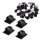 70 Pcs Self Adhesive Cable Clamp Plastic Rectangular Cable Clips Cable Tie,1261