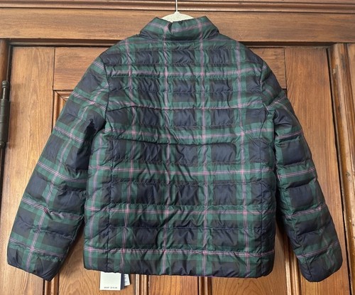 Polo Ralph Lauren P LAYER JACKE Mädchen Gr. 7 kariert lila Wende Daunen Puffer - Bild 13 von 22