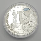 2014 Canada $20 1oz .9999 Silver Proof Coin Round Peacekeeping in Cyprus
