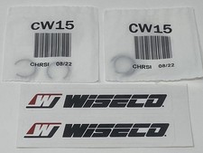 TWO 2 WISECO CW15 circlip cir clip 15mm clips round wire wrist guedon pin locks