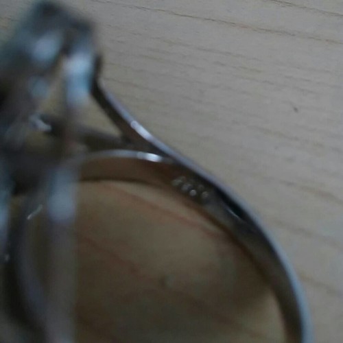 TAGLIA 9 GRANDE FIORE CAMELIA Anello Argento 925 Stampato Diamanti Simulati C... - Foto 2 di 8