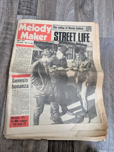 MELODY MAKER 4. Juni 1977 Sex Pistols "Stop and Search" von Police Cover