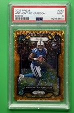 2023 Prizm Anthony Richardson Orange Disco #343 RC PSA 9 Rookie RC