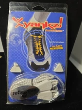 Yankz Sure Lace System Reflective Shoelaces With Two Toe Clips: White Reflective