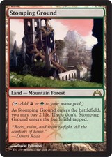 Moderate Play, English MTG Regular Stomping Ground Gatecrash Magic the Gathering
