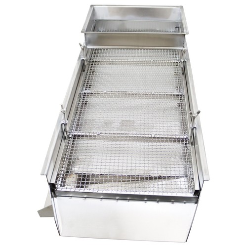 110V Single Layer 11mm Square Hole Screen Linear Vibrating Screen Double Motor - Picture 2 of 20