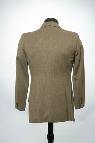 Women's Burberry London Double-Breasted Green 100% Merino Wool Coat Size 6 - Picture 2 of 6