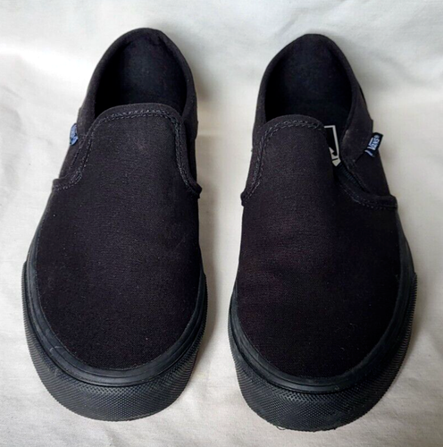 Vans Sneakers Slip-On Women's 7.5 Black Skater Egirl Surfer Normcore School