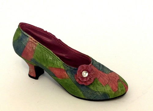 Just The Right Shoe ROSE COURT Resin Multicolor Shoe # 25009 (has a small chip) - Picture 1 of 8