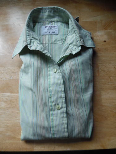 T.M. LEWIN LADIES SHIRT. SIZE 8. GREEN/MULTI. LONG SLEEVED - DOUBLE CUFF. LOVELY - Bild 3 von 12