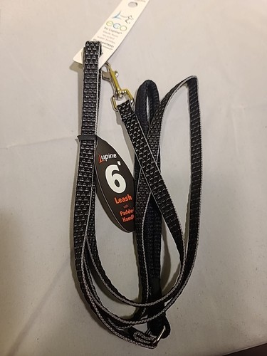 Correa negra carbón 6 pies lupino marca ecológica garantía de por vida - Imagen 1 de 3