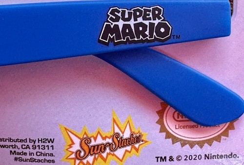 Nintendo Super Mario Bros. Kids Sunglasses Shades Costume Party Sun-Staches NEW - Picture 5 of 5