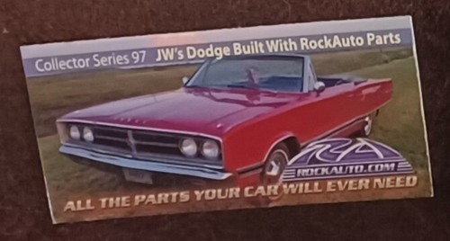 Rock Auto Magnet Collector Series #97 JW's Dodge
