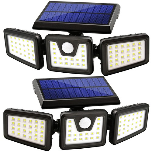 2 Pack LED Motion Sensor Solar Lights ,Outdoor IP65 Waterproof Security Lamp - Picture 1 of 7