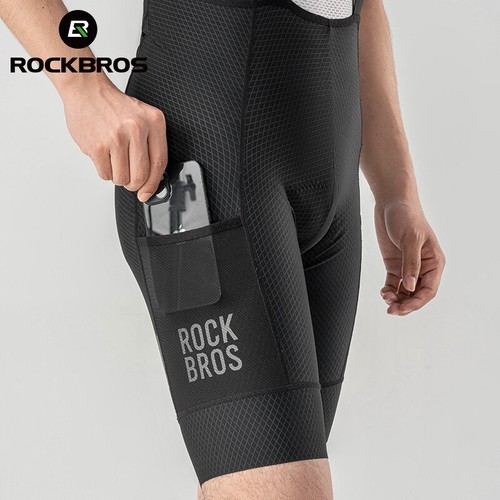 ROCKBROS Cycling Bib Shorts Men's Summer Bike Pants Breathable Bicycle Shorts - Picture 8 of 13