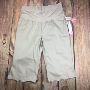 capri maternity khaki capris rn motherhood 2x pants