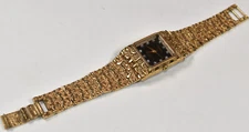 Armitron Womens Diamond Quartz Gold Nugget Style Wrist Watch
