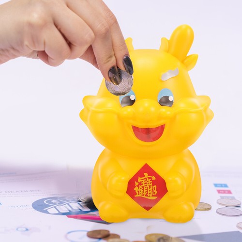 1 Set of Chinese Bank Chinese Style Dragon Statue Spring Festival - Photo 11/12