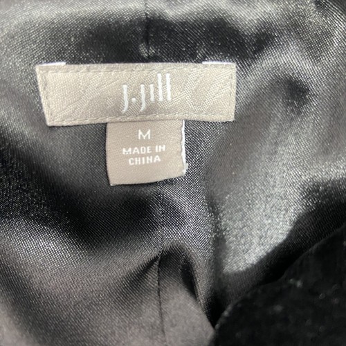 Chaqueta para mujer Jill mediana negra terciopelo seda rayón mezcla abotonada nueva sin etiquetas - Imagen 8 de 13