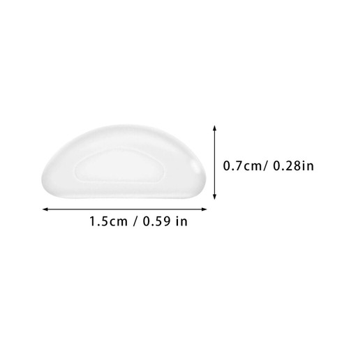 10 Paia Cuscini Occhiali Naso Patch Occhiali Uomo Silicone Occhiali Pastiglie - Foto 12 di 12