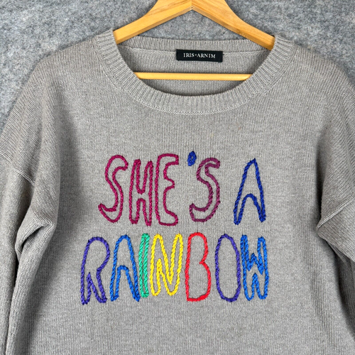 Iris von Arnim 100% Kaschmir Pullover Damen Medium "She's a Rainbow" Pulli Strick - Bild 2 von 11