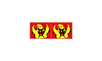 Bally Flash Gordon Pinball Machine Spinner Decal Set 2 Sets for Both Sides 